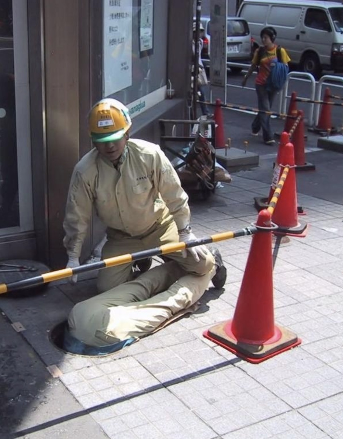 They're just curious to see what's down there.